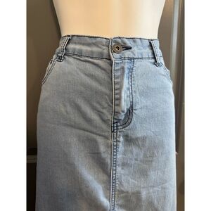 Denim A-Line Skirt